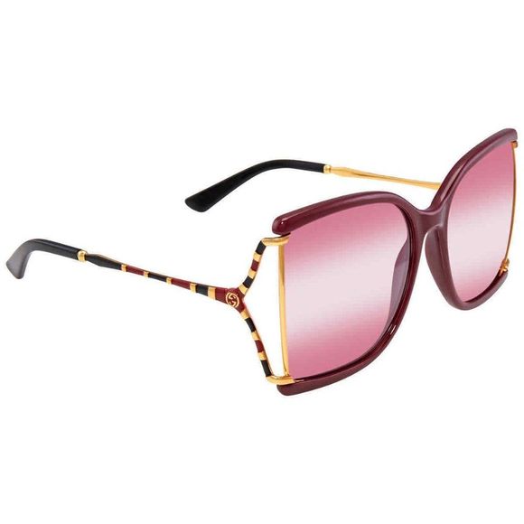 NEW Gucci Pink Square Women\'s Sunglasses